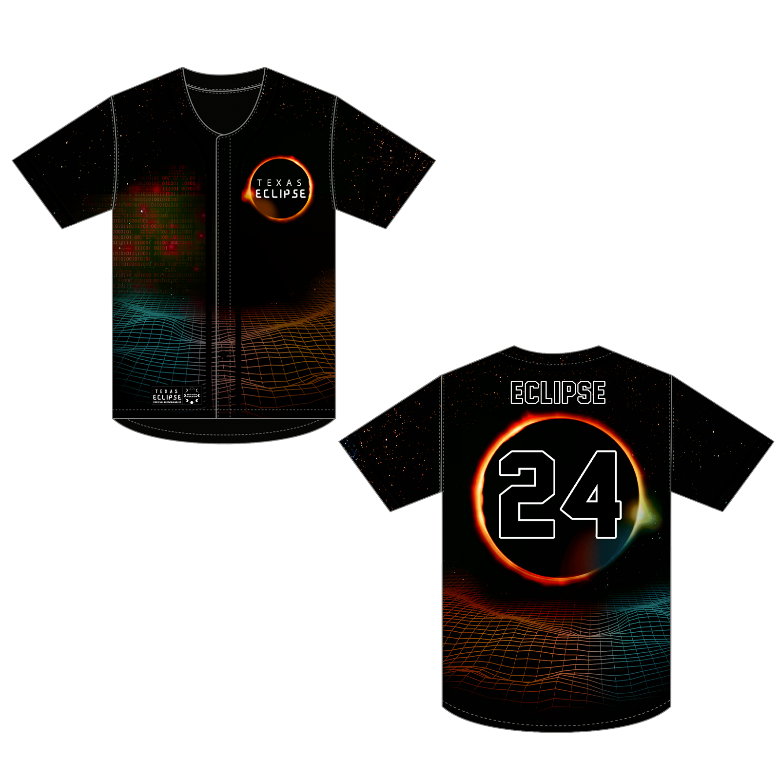 Texas Eclipse Baseball Jersey DDP Merch