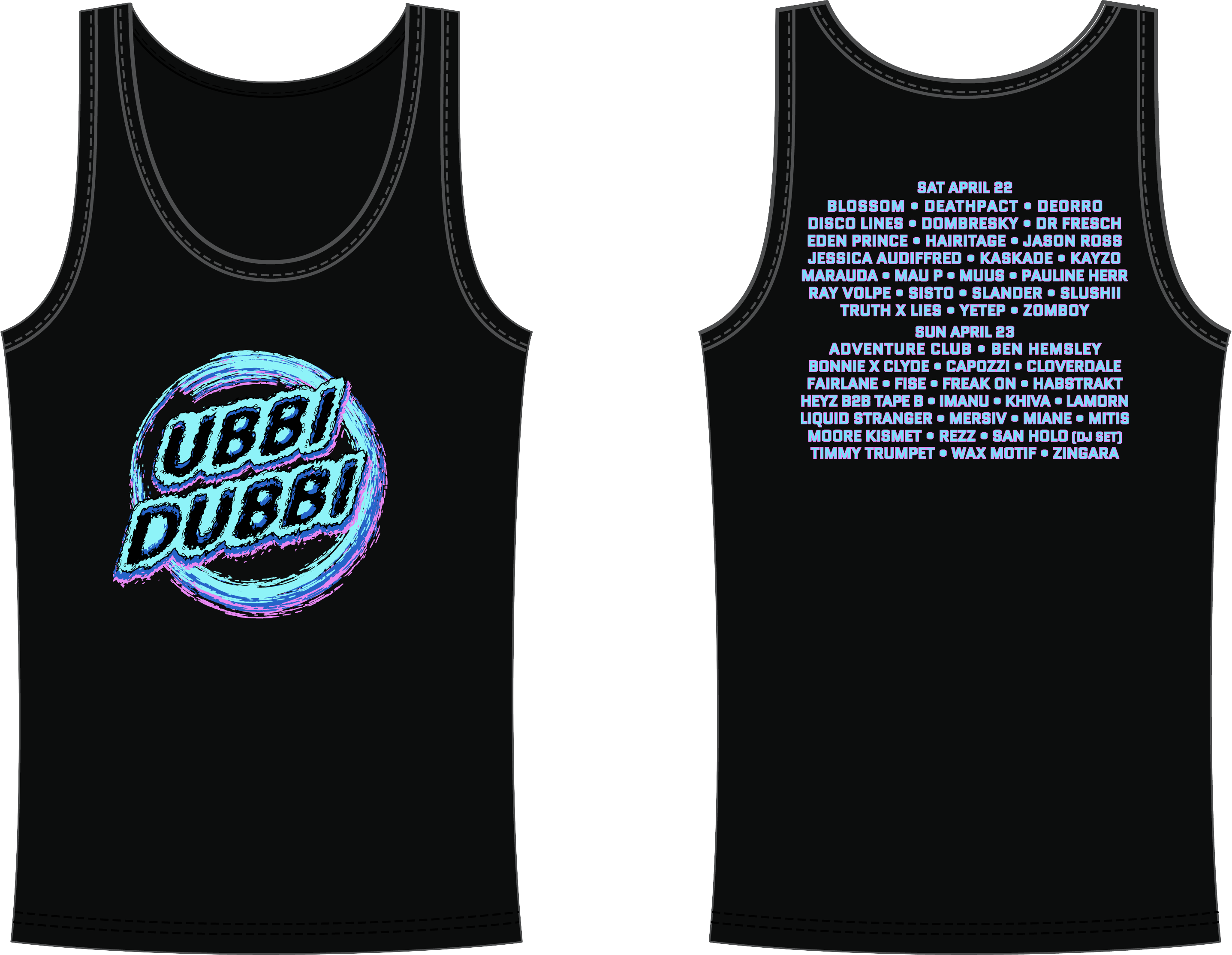 Ubbi Dubbi 2023 Lineup Tanktop DDP Merch