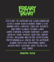 Load image into Gallery viewer, Freaky Deaky 2018 Skull Lineup T-Shirt
