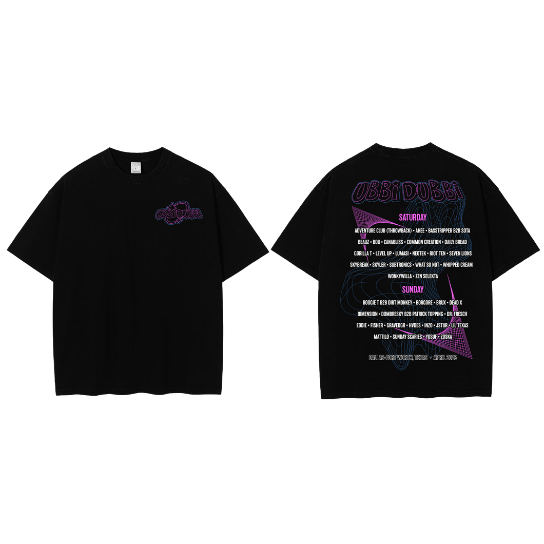 2025 Ubbi Dubbi Lineup Tee