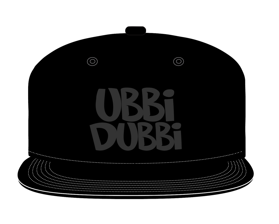 Ubbi Dubbi Black on Black Snapback