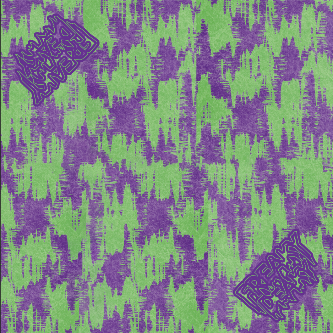 Freaky Deaky Green/Purple Bandana