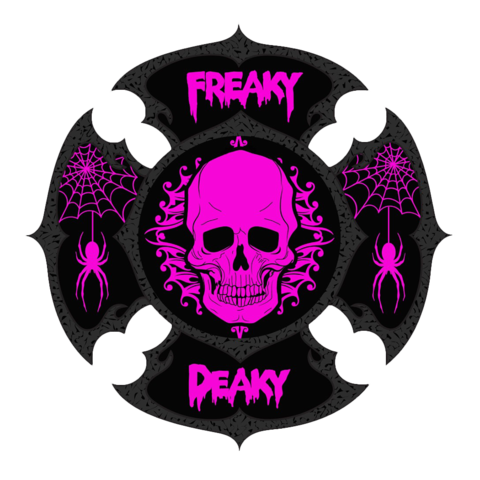 Freaky Deaky Skull Pin